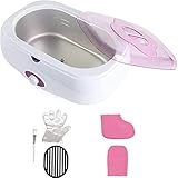 GDAFF 4000ml Paraffinbad elektrisches Wachsbad Paraffinwachswärmer Professioneller Wachswärmer Schnellheizendes Paraffinbad für Hände und Füße mit Paraffinwach Pink