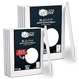 Artina Akademie FSC Keilrahmen 10er Set Leinwände 5 x 40x50 cm & 5 x 30x40 cm- Leinwand weiß aus 100% Baumwolle Leinwand 280g/m² - Keilrahmen verzug