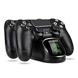 Opard Ladestation für PS4 Controller 2 Playstation mit LED Anzeige für Sony Playstation 4/PS4 Slim Pro kabellosen Controller Gamep