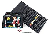 COPIC Ciao Marker 12er Manga Set 'Schuluniformen' im Wallet, alkoholbasierte Allround-Layoutmarker mit einer mittelbreiten und einer Brush-Sp