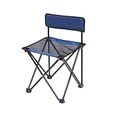 WEIJINGRIHUA Campingstühle Mit Rückenlehne Ultraleicht Tragbar Im Freien Campingmöbel Zum Angeln Wandern, 5 Farben (Color : Blue)