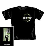 Green Day, Green Flag, T-Shirt, Size M