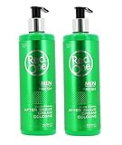 Redone After Shave Balsam Herren - Cream Cologne Men - 2x400ml - Aftershave Gel Männer - Rasur Nachbehandlung - pflegt und kühlt - gegen Rasur Brand - Gesichtspflege - Friseur bedarf (2x FRESH)