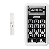 ABUS HomeTec Pro Funk-Fensterantrieb FCA3000 - Zum schlüssellosen Öffnen von Fenstertüren auf Knopfdruck - Weiß & HomeTec Pro Funk-Tastatur CFT3000- Code-Tastatur zum Öffnen der Haustü