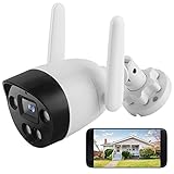 innislink Überwachungskamera Aussen, 1080P WLAN IP Kamera 5MP Sicherheitskamera mit IP66 Wasserdicht, Nachtsicht, 2-Wege Audio, Bewegungserkennung, Fernzugriff, Dual WiFi Außenkamera, SD