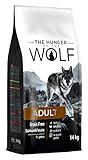 The Hunger of The Wolf Hundetrockenfutter für erwachsene Hunde, ohne Getreide, mit Lachs und Kartoffeln, alle Rassen, für Hunde mit Allergien, 14 kg