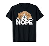 Englische Bulldogge Old English Bulldog Nope Lazy Hund T-S