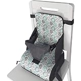 Oyria Sitzerhöhungen, Baby-Reise-Hochstuhl, tragbarer Hochstuhl mit 3-Punkt-Gurt, verstellbar, einfach am Esszimmerstuhl zu befestigen, für 6 Monate bis 3 J