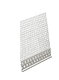 25 Stab Abschlussprofil PVC 3 mm WDVS Putzabschluss 2m x 25 Stab = 50m Fassade Kantenprofil mit Geweb