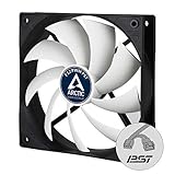 ARCTIC F12 PWM PST - 120 mm PWM PST Gehäuselüfter, Case Fan mit Standardgehäuse, PST-Anschluss (PWM Sharing Technology), Reguliert RPM synchron, 230-1350 U/min., AFACO-120P0-GBA01, Schw