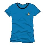 Star Trek Uniform Mr. Spock T-Shirt Raumschiff Welten der Galaxie Baumwolle blau Kostüm Oberteil bequemer Sitz - L