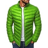 XPDD Herren Winterjacke Jacke Winter Warm Bomberjacke Steppjacke Wintermantel Daunenjacke Leichte Outdoor Puffer Jacket Baumwolljacke Leichtjacke Winterparka Herbstjacke Mantel Windbreak