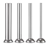 DumanAsen #5 Wurstfülltrichter aus Edelstahl, 4Pcs Fleischwolf Füllrohre - Rohrdurchmesser: Ø 12mm/19mm/25mm/38