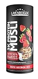 Layenberger 3K Protein Müsli Rote Beeren Mix, satte 50,1 % Eiweiß und nur 19,9 % Kohlenhydrate bei nur 8,1 g Zucker, (1 x 360 g)