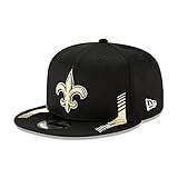 New Era NFL New Orleans Saints Official 2021 Sideline 9FIFTY Snapback Home Game Cap, Größe :S/M