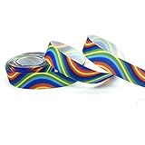 Tingting1992 Satinband 3 Meter 15 mm Steigung Regenbogen Ripsband for Hochzeit Dekoration Geschenkverpackung DIY Fertigkeit Weihnachten Danksagung schleifenband (Color : 17)