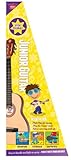 Kinder-Gitarre inklusive Instrument/Akkord-Karten/Sticker/Transport-Case/Stimmp