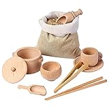 Holz Waldorf Spielzeug Sinnesbehälter Werkzeuge Küchengeschirr Spielzeug Set Kultivieren Sie Die Fähigkeiten Des Wirklichen Lebens,Damit Kinder Zu Hause Oder Im Vorschulklassenzimmer Spielen Kö