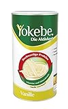 Yokebe - Die Aktivkost - Vanille - Diätshake zur Gewichtsabnahme - glutenfrei, laktosefrei und vegetarisch - Diät-Drink mit Proteinen (500 g = 12 Portionen)