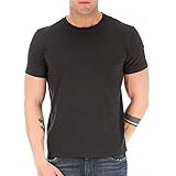 Moschino Herren T-Shirt 2er Pack - Crew Neck, Rundhals, Stretch Cotton Schwarz M