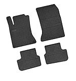 Bär-AfC MB04654 Gummimatten Auto Fußmatten Schwarz, Erhöhter Rand, Set 4-teilig, Passgenau für Modell Siehe D