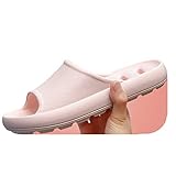 Unisex Badeschuhe Hausschuhe für Damen Herren, Hohlen Rutschfest Badeschlappen Adiletten Leicht Badelatschen Weiche Günstig Duschschuhe Sommer Pantoletten für Saune Strand Haus Indoor Rosa, 37-38 EU