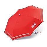 Scout Kinder Regenschirm Taschenschirm Schultaschenschirm mit Reflektorstreifen ex