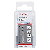 Bosch Professional 10 Stück PointTeQ Sechskantbohrer (für Metall, Ø: 2 mm, Arbeitslänge: 24 mm, Gesamtlänge: 60 mm, ¼'-Sechskantschaft, Zubehör für Schlagschrauber und Bohrschrauber)