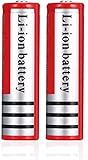 18650 wiederaufladbarer Lithium-Ionen-Akku 3 7V 4200mAh Große Kapazität Universal-Lithium-Batterien Sicheres Zubehör für LED-Taschenlampen Notbeleuchtung Elektronische Geräte usw. (2 Stück)