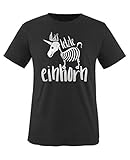 Comedy Shirts - Das letzte Einhorn 2 - Jungen T-Shirt - Schwarz/Silber Gr. 110-116