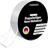 Premium Nano Tape [3 Mtr] Doppelseitiges Klebeband | Nanotape doppelseitig Extra Stark transparent | Kleber spurlos ablösbar und wiederverwendbar | waschb