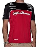 Alfa Romeo Racing Herren Alfa Romeo Sauber Tee 2023 T-Shirt, Rot/Schwaz/Weiß, M