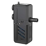 IREENUO Aquarium Filter, 4 in 1 Aquarium innenfilter Pumpe Aquariumpumpe Wasserpumpe Luftpumpe für 30-300L