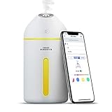 Meross Alexa WLAN Luftbefeuchter, smart USB Ultraschall Humidifier, 8H Arbeitszeit, einstellbare Farbe, für Wohnung, Büro und Auto, 320ML kompatibel mit Alexa, Goog
