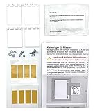 Stick & Fix Front - Klebeplatten für Plissees bei schmalen oder abgerundeten Glasleisten - Montage ohne Bohren - (4 Stück)