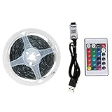 ZHUFENG Smart Bluetooth LED Streifen Lichter, RGB 5050 Bluetooth Steuer USB Flexible Lampe, 5V Band Band Diode, farbwechsel Musik Sync Lichter für Home Schlafzimmer Küche TV Party D