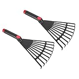 YARNOW Garten Blatt Rake Jäten Hand Rake 2Pcs Kunststoff Gras Pflanzen Entferner Rake Garten Poly Strauch Rake Latex Reinigung Rake Hand Gartenarbeit Werkzeug
