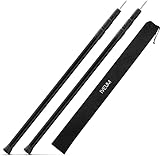 IVEUM 2er Set Aluminium Aufstellstange inkl. Tasche zwischen 89cm bis 228cm - Teleskopstange für Zelte, Taps oder Sonnensegel - ultraleichte Tarpstange - Stange für Sonnensegelbefestigung - Zeltstang
