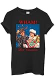 PrintPeople Last Christmas Wham George Michael Xmas Gift Black White Men Women Unisex Top T Shirt, Schwarz , S