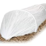 HEMMDAL Frühbeettunnel, weiß – 2,50 x 0,9 m – Premium Pflanztunnel – Made in EU – Folientunnel für Beete, Hochbeete & Garten – Gew
