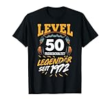 Level 50 Jahre Geburtstagsshirt Mann Gamer 1972 Geburtstag T-S