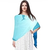 Liangbaiwan Schals für Damen Schals Chiffon Long Schal Wrap,Meeresfische ,Dekorationsschal groß