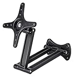 dh-7 TV-Ständer, neigbar, drehbar, klappbar, ausziehbar, für 25,4–68,6 cm (10–27 Zoll), Schw