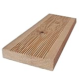 Terrassendielen Sibirische Lärche Geriffelt/Glatt 3x12x300 cm 4 Stück Sort. AB