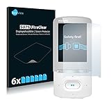 Savvies 6X Schutzfolie kompatibel mit Philips GoGear Azure SA5AZU04 2012 Displayschutz-Folie Ultra-transp