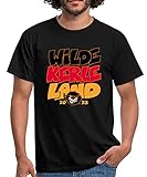 Spreadshirt Die Wilden Kerle Wilde Kerle Land Logo Männer T-Shirt, XL, Schw