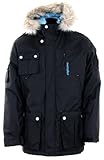 Twentyfour Herren Skijacke Alta Parka Leichter gefütterter, Schwarz, XXL