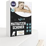 Dreamzie - Matratzenschoner 180 x 200 cm Wasserdicht - Atmungsaktive Matratzenauflage 100% Baumwolle - Moltonauflage Anti-Allergie gegen Milben im Bett Mehr Hygiene - 15 Jahre G