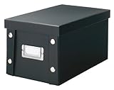 Zeller 17938 CD-Box, Pappe, schwarz, ca. 16,5 x 28 x 15