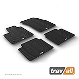 Travall Mats Gummifußmatten Kompatibel Mit Ford Focus 5 Türer Fließheck und Kombi (Ab 2018) TRM1371 - Allwettermatten Nach Maß Fussmatten S